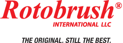 Rotobrush International logo in red with registered trademark symbol and tagline 'THE ORIGINAL. STILL THE BEST.'